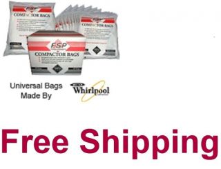 Whirlpool 15 Packl Plastic Trash Compactor Bags 15 inch 