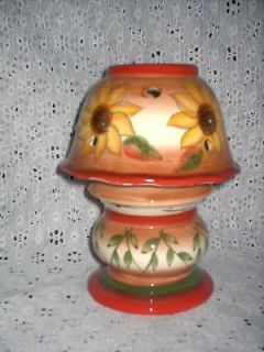 Newly listed Home Interiors # 12275 Sunflower Tuscan Candle Lamp NIB