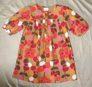 NEXT Corduroy Flower Dress   Perfect for Autumn   EUC 104 3 4 3T