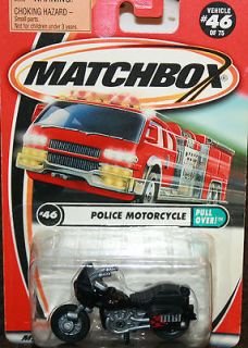 MATCHBOX 2000 COLLECTION POLICE MOTORCYCLE PULL OVER **HOT**