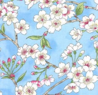 SAKURA PARK by Moda sku# 3269014 BLUE SKY floral cotton quilt fabric