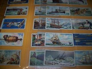 OLD WHALING CIGARETTE CARD SET  ISSUED IN 1927 WHALES SHARKS  HARPOON