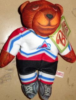 BEANSVILLE BUDDIES Colorado Avalanche NHL HOCKEY TEDDY BEAR Bean Bag