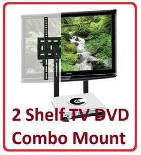 32  60 TILT TV DVD Cable Combo WALL MOUNT 2 Shelf 1024D