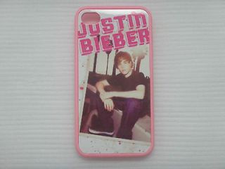 Mobile phone Soft TPU Back Case Cover Shell For iPhone 4/4S JUSTIN