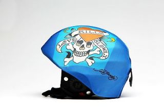 New blue skull Style Snowboard/Ski Helmet Cover Gift winter sports