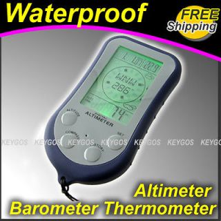 Digital LCD Compass Altimeter Thermometer Barometer BLU
