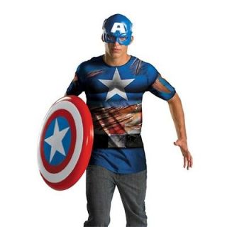 Captain America Adult Costume Kit   Shirt & Mask