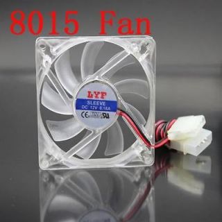Mute 80MM 15MM Fan Cooler For MINI PC Computer Mainframe Box Cooling