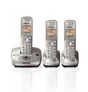 Panasonic KX TG4023N DECT 6.0 Cordless Phone 3 Handsets with Answering
