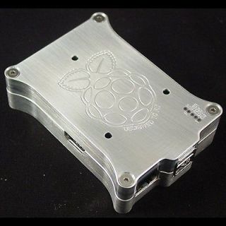 Raspberry Pi Case with Raspberry Pi Logo Billet Aluminum for use with