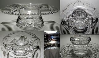 1930 Harbridge England Pre Webb Corbett Folded Rim Crystal Posey Bowl
