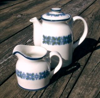 DOULTON Hotelware TEAPOT & CREAMER Wentworth STEELITE Country Club