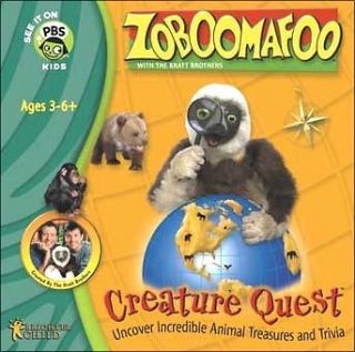 Zoboomafoo CREATURE QUEST New for PC XP Vista Win 7 SEALED