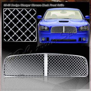 2006 2010 Dodge Charger Chrome Mesh Grid Style ABS Plastic Front