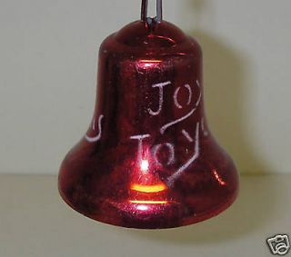 vintage christmas ornament plastic bell red bradford from canada time