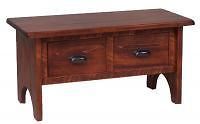 NEW AUTHENTIC 2 DRAWER VERMONT FOYER BENCH   MADE IN USA