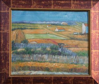 COUNTRY FARM IN FRANCE Oil Painting Framed