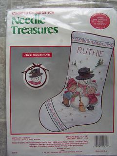 1990 Vintage Counted Cross Stitch Kit by Ruth Morehead Needle