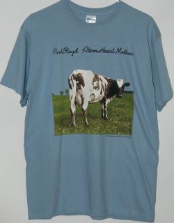 Pink Floyd Atom Heart Mother cow album cover blue T Shirt tee