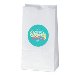 SPA PARTY Birthday Shower Favors Personalized TREAT BAG STICKERS