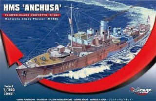 HMS ANCHUSA WW II FLOWER CLASS CORVETTE(SAME AS USS RESTLESS) 1/350