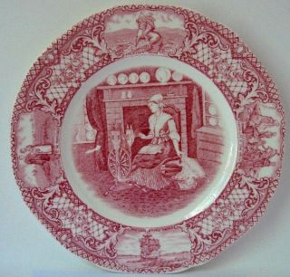 CROWN DUCAL COLONIAL TIMES PINK 6 1/8 Bread Plate (s)