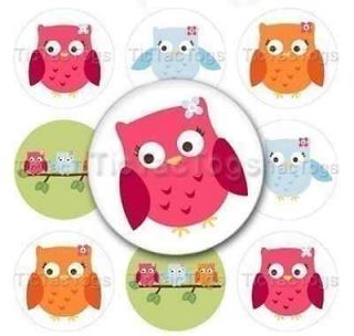 Owls Edible Cupcake Toppers Decoration