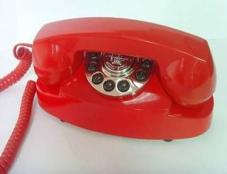 Red Paramount Princess Corded 1959 Vintage Style Phone Telephone NEW