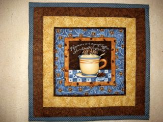 Cup of Coffee Quilted Wall Hanging