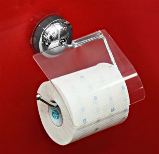 Dstore] Toilet Paper Holder/ Transparent Cover / super suction cup