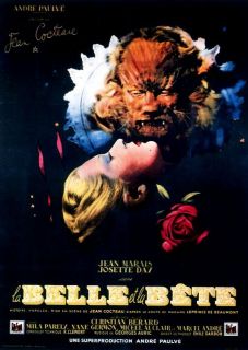 LA BELLE ET LA BETE POSTER   COCTEAU   FRENCH   B