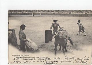 Corrida de Toros Mazzantini Despues de une Estocada 1907 Postcard