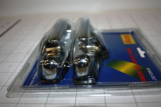 2PC BOAT CLEAT MARITIME CLEATS AND CHOCKS CHROME PLATED RUBBER SEAL