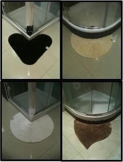 Bathroom Shaped Shower Mats for En Suite Bathroom Tiles 100% Cotton
