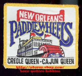 Patch NEW ORLEANS CREOLE CAJUN QUEEN Paddle Steam Boat PADDLEWHEELS