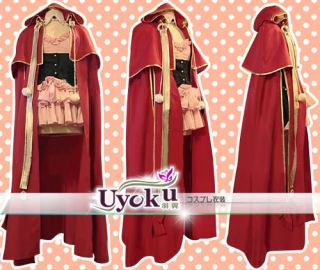 Hearts Lotti Red Cloak Cosplay Uniform Skirt Costume New Arrival COS
