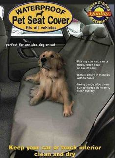 Waterproof Bench Seat Cover for Pets Dog Protect your backseat clean