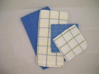 Kitchen Towel Sets Blue or Green~ Towels & Dishcloths Great Value