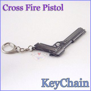 Cross Fire Miniature Weapon Pistol Gun Alloy Model Keychain ring