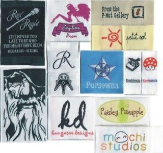 300 Personalized design damask unique clothing woven label free