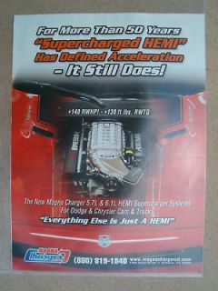 MAGNA CHARGER SUPERCHARGER **ORIGINAL AD** HEMI