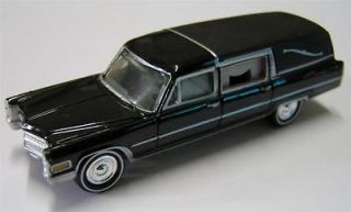 Johnny Lightning 1966 Black Cadillac Funeral Hearse Coach Limited