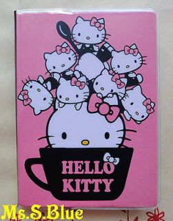 Hello Kitty cat pink cup A6 weekly 2013 schedule book diary planner