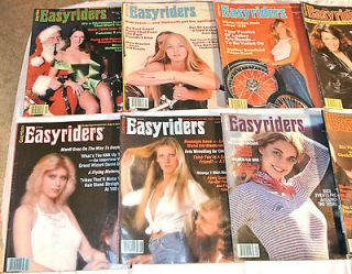 ALL 12 1980 Easyriders Magazines, David Mann Centerfolds