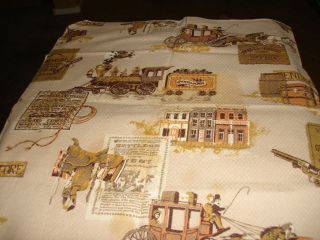 Vintage Western Themed Fabric