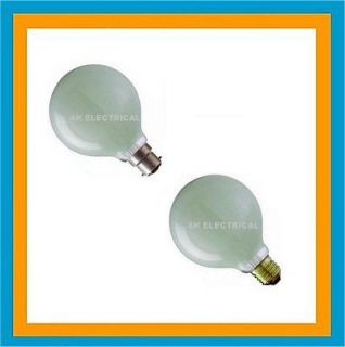 Decor Globe Round Large 95mm 60w 100w BC ES Light Bulb Lamp Opal BELL