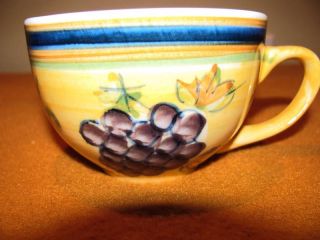 Gibson Everyday China Grapes Gold Orange Purple Tea Cup Near Mint