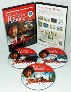 NEW Original Bob Ross Joy of Painting Series 1  13 shows on 3 dvds Art