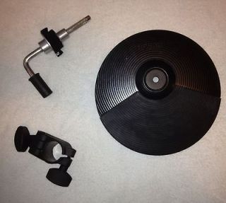 Roland CY 5 Dual Trigger Cymbal Pad w/Mount, Hi Hat Attachment and
